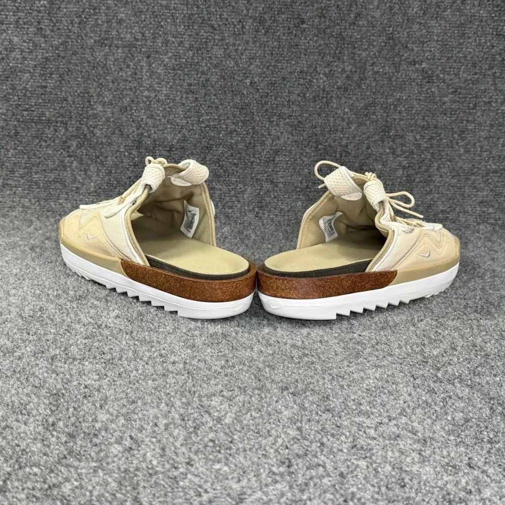 Nike Offline 2.0 Slide Sandal Men 9 Beige Khaki Athletic Retro Slip On Flip Flop